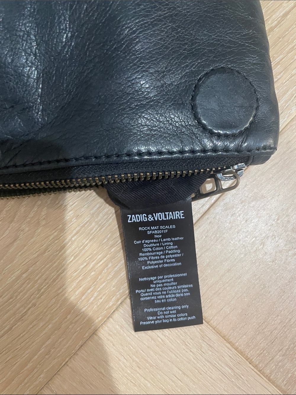 Zadig & Voltaire Black Rock Cross-Body Bag - Picture 8 of 9